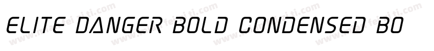 Elite Danger Bold Condensed Bold Co字体转换